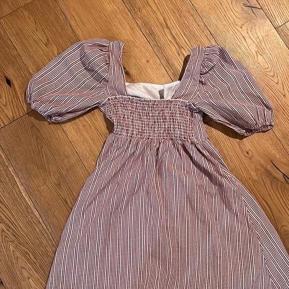 Nordstrom Red and white gingham mini dress size medium - Picture 5 of 7